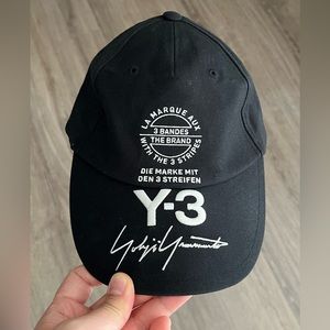 Adidas Y3 Yohji Yamamoto Cap in Black, Men's